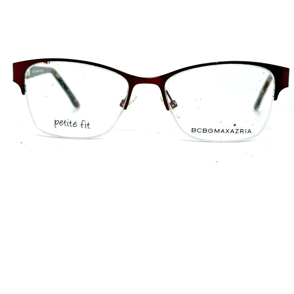 BCBG Maxazria‎ Cat Eye Half Frame Eyeglasses Irina Wine 49 16 125 H20721